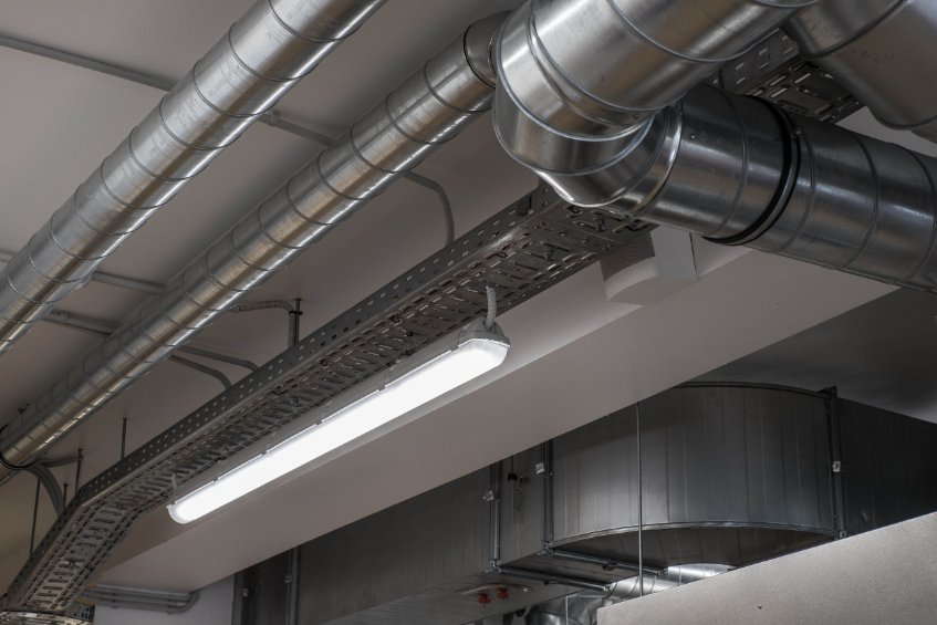 Commercial kitchen ventilation pipe